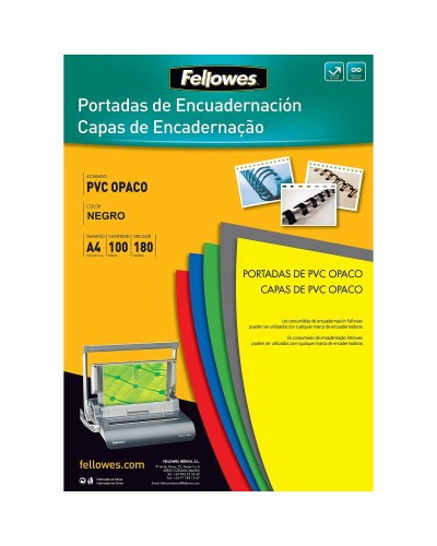 Tak Fellowes 100 antal Bindande Svart A4 PVC