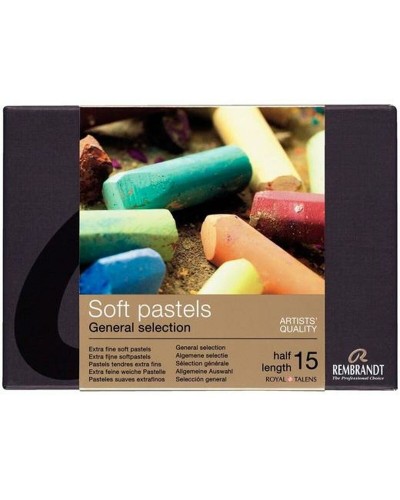 Rembrandt Talens Pastellkreide | 15er Set | Künstlerische Premiumqualität für präzise Zeichnungen
