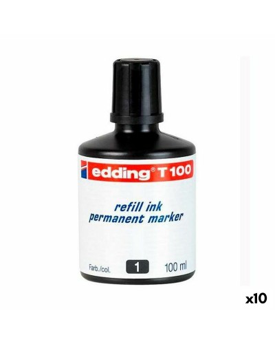 Täyttömuste Edding T100 Pysyvä 100 ml (10 osaa)