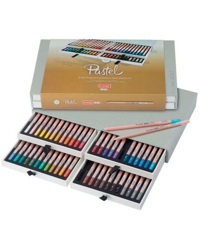 Bruynzeel Design Crayons Pastel Boîte Multicolore 48 pièces pour Artistes et Dessinateurs

