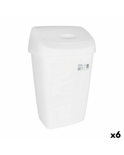 Tretabfalleimer Tontarelli Aurora Weiß 50 L (6er Pack)
