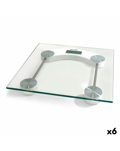 Basic Home Transparent Digital Bathroom Scale for Weight Monitoring
