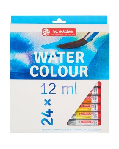 Acuarelas Talens Art Creation de 12 ml en 24 Colores Vibrantes para Artistas y Estudiantes.
