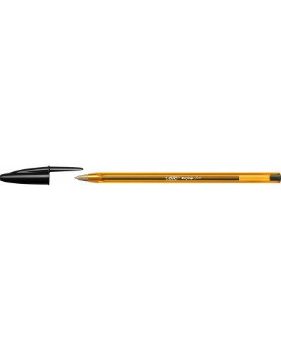 BIC Cristal Fine Bolígrafo Negro, Punta 0,3 mm, Paquete de 50
