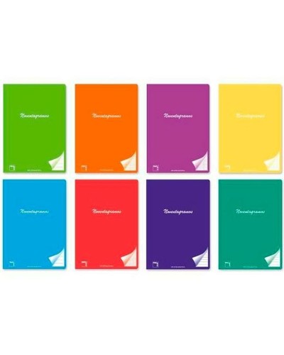 Anteckningsbok Pacsa 5 mm Tryckt rutnät Multicolour A4 48 Blad (6 Delar)