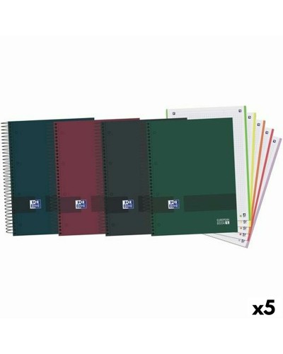 Uppsättning av övningsböcker Oxford European Book 5 Multicolour A4 120 Blad (5 antal)