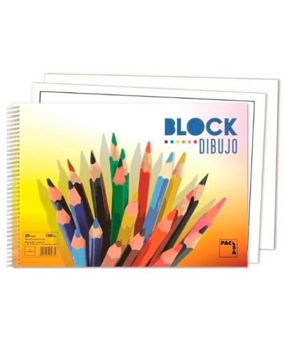 Bloc de Dessin Pacsa Sans Cadre, 33 x 23 cm : Idéal pour Artistes, Étudiants et Amateurs
