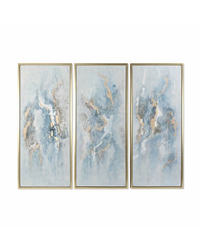 DKD Home Decor Abstraktes Gemälde Modern: Verwandeln Sie Ihre Räume mit überraschender Kunst (55 x 131 cm)
