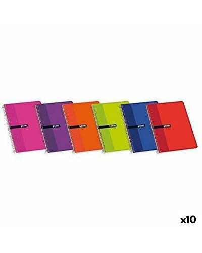 Enri Notizblock, 80 Seiten, kariert 4 mm, 10er Pack
