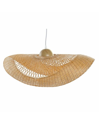 Taklampa DKD Home Decor Brun Bambu 40 W Solhatt 220 V 70 x 34 x 20 cm