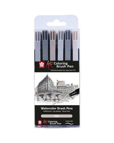 Tuschpennor Talens Sakura Koi Coloring Brush Multicolour