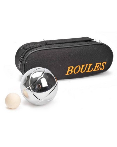 Dimatel Boules Métalliques avec Sac - Set 5 Pièces Compétition Loisirs
