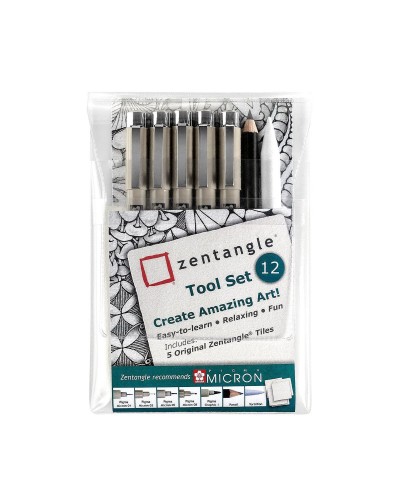 Talens Sakura Zentangle Set Disegno (12pz) - Kit Artistico Completo
