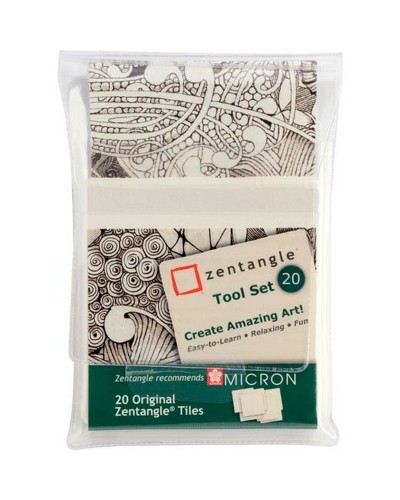 Sakura Zentangle Zeichenpapier Weiß von Talens (20 Stück)
