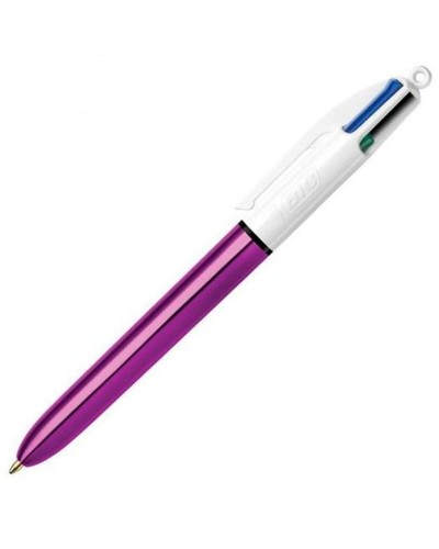 Penna Bic Shine Silver Vit (12 Delar)