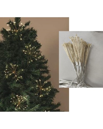 Guirlande de Noël Home ESPRIT Jaune en PVC 13 x 13 x 380 cm, Décoration Festive pour Intérieur et Extérieur
