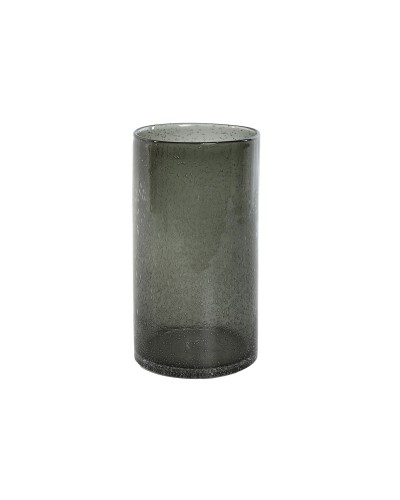 Vaso ESPRIT Verde Cristallo Moderno | Dimensioni: 13,7 x 13,7 x 25,6 cm | Decorazione Elegante