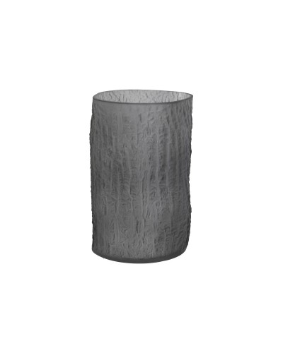 ESPRIT Vase aus grauem Kristall, Modern und Elegant | 13 x 13 x 21 cm

