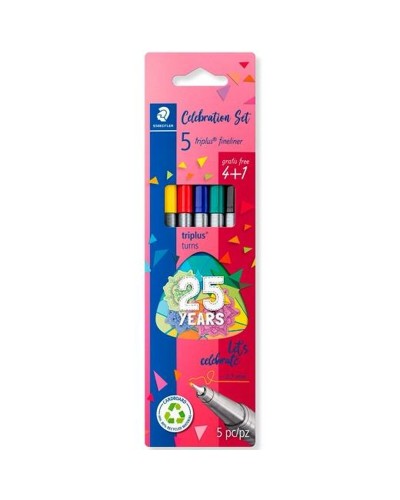 Set Viltstiften Staedtler Triplus Fineliner 334 Multicolour (10 Stuks)