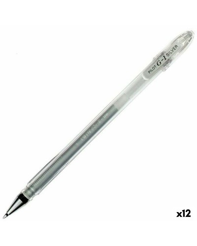 Kynä Roller Pilot G-1 Hopeinen 0,4 mm (12 osaa)