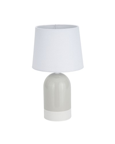 Bureaulamp Versa Duo Beige Linnen Keramisch 40 W 18 x 32,5 cm