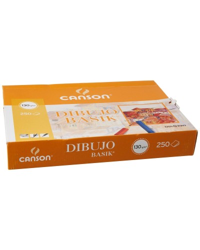 Canson Basik Zeichenpapier - Packung mit 250 Blatt, Ideal für Skizzen, Zeichnungen und Aquarelle
