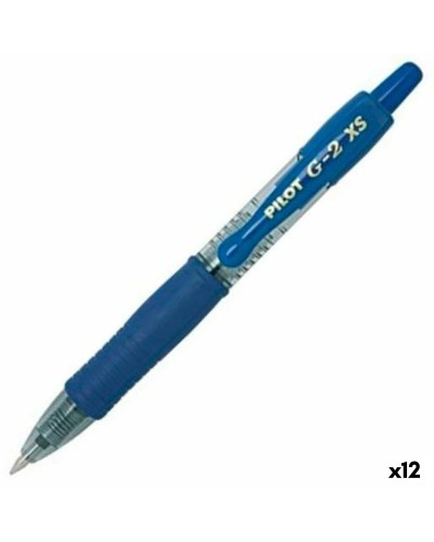 Penna Roller Pilot G-2 XS Indragbar Blå 0,4 mm (12 antal)
