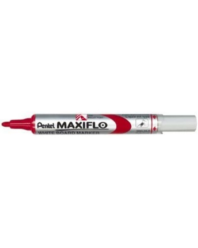 Pentel Maxiflo Marqueurs Craie Liquide Rouge Pointe Large (Lot de 12)
