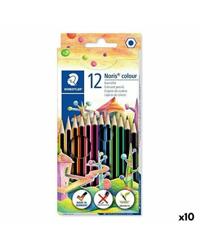 Noris Colour Wopex Buntstifte von Staedtler zum Zeichnen, 10er Set, Multicolor
