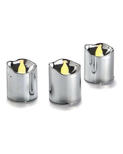 Candela LED in Plastica Argentata per Illuminazione d'Accento