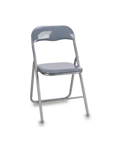 Vouwbare Stoel Grijs PVC Metaal