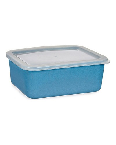 Boîte de Rangement Bleue 14,5x7x19,5 cm avec Couvercle
