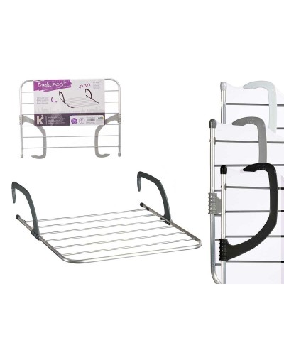 Torklina Kipit WR1013D Vit Silvrig Ljusgrå Mörkgrå Aluminium Plast 62,5 x 50 x 16,5 cm