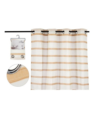 Tenda Pura a Righe Marrone in Poliestere (140 x 260 cm)