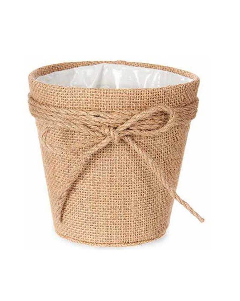 Cache-pot Lien Marron 14 x 14 x 14 cm Plastique 14 x 12,5 x 14 cm