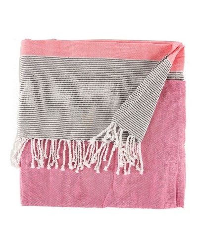 Multifunctionele sjaal Strepen 160 x 200 cm Roze