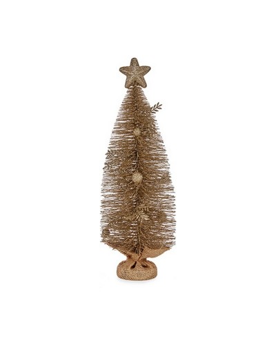 Árbol de Navidad Champagne con Estrella Iluminada, 23x14,5x46cm
