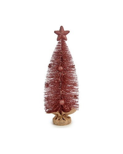 Weihnachtszauberbaum mit rosa Stern - 13 x 41 x 13 cm
