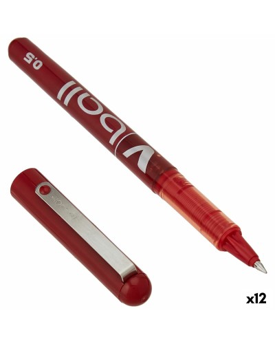 Pilot BL-VB-5 Stylos à bille à pointe fine (0,3 mm) Rouge (Lot de 12)
