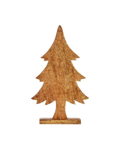 Goldener Weihnachtsbaum aus Holz 5,1 x 49,5 x 25,5 cm | Festliche Dekoration
