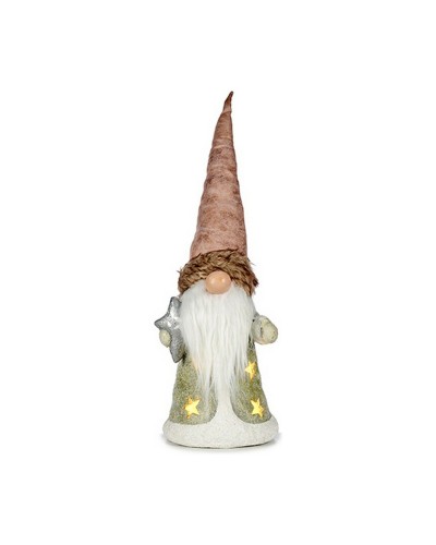 Estatua Duende Luz Estrella Gris Rosa, 18,8 x 54 x 21 cm, de Resina
