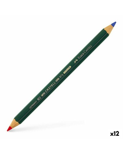 Buntstift Faber-Castell 873, Blau und Rot, 12er Pack
