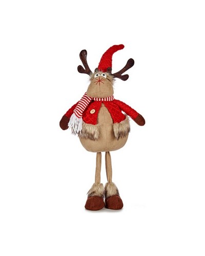 Renne de Noël Rouge Marron 24x63x27cm - Centre de Table pour Fêtes
