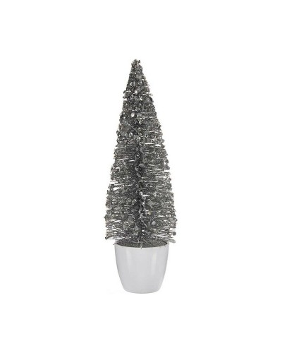 Weihnachtsbaum Silber Weiß | Ca. 10 cm | Kunststoff
