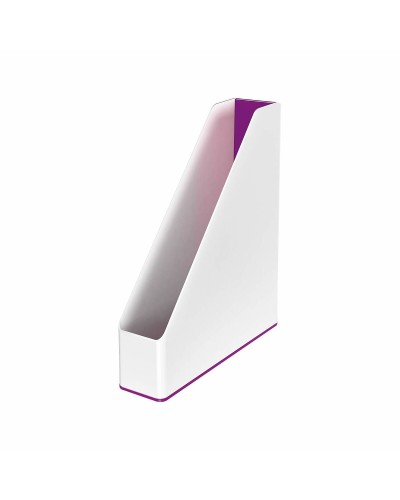 Revistero Leitz Blanco Violeta A4 de Poliestireno - 7,3 x 31,8 x 27,2 cm

