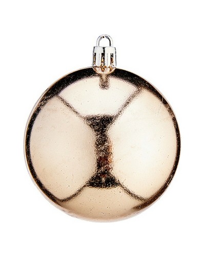 Christmas Tree Balls 12 Pcs - Diameter 7 cm - Champagne - Plastic
