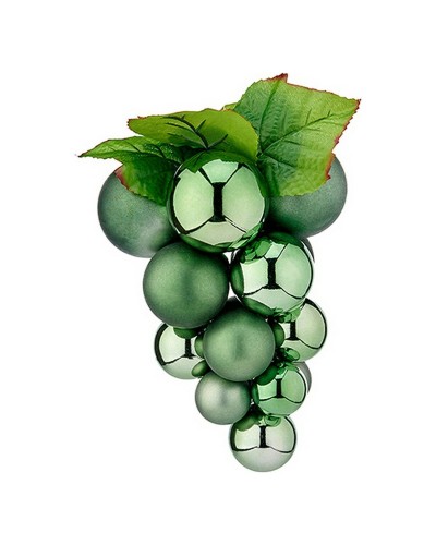 Joulupallo Viinirypäleet Vihreä Muovinen 19 x 28 x 19 cm