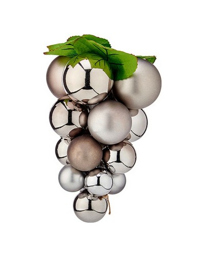 Silver Grape Christmas Ball 18x18x28cm for Christmas Decorations
