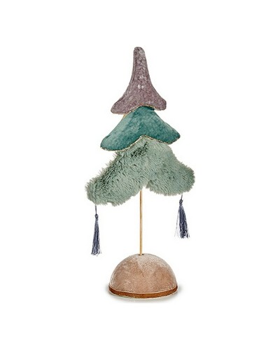 Albero di Natale Multicolore Argentato, 12 x 43 x 22 cm, Legno