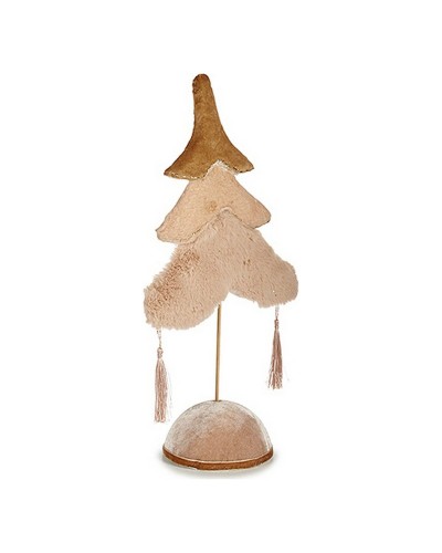 Arbre de Noël Polaire - Beige Doré - 12 x 43 x 22 cm - Bois Mélangés
